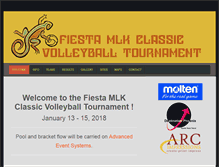 Tablet Screenshot of fiestavolleyball.com